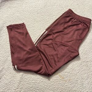 NWOT Women’s Adidas Pink & White Three Stripe Soccer Sweatpants